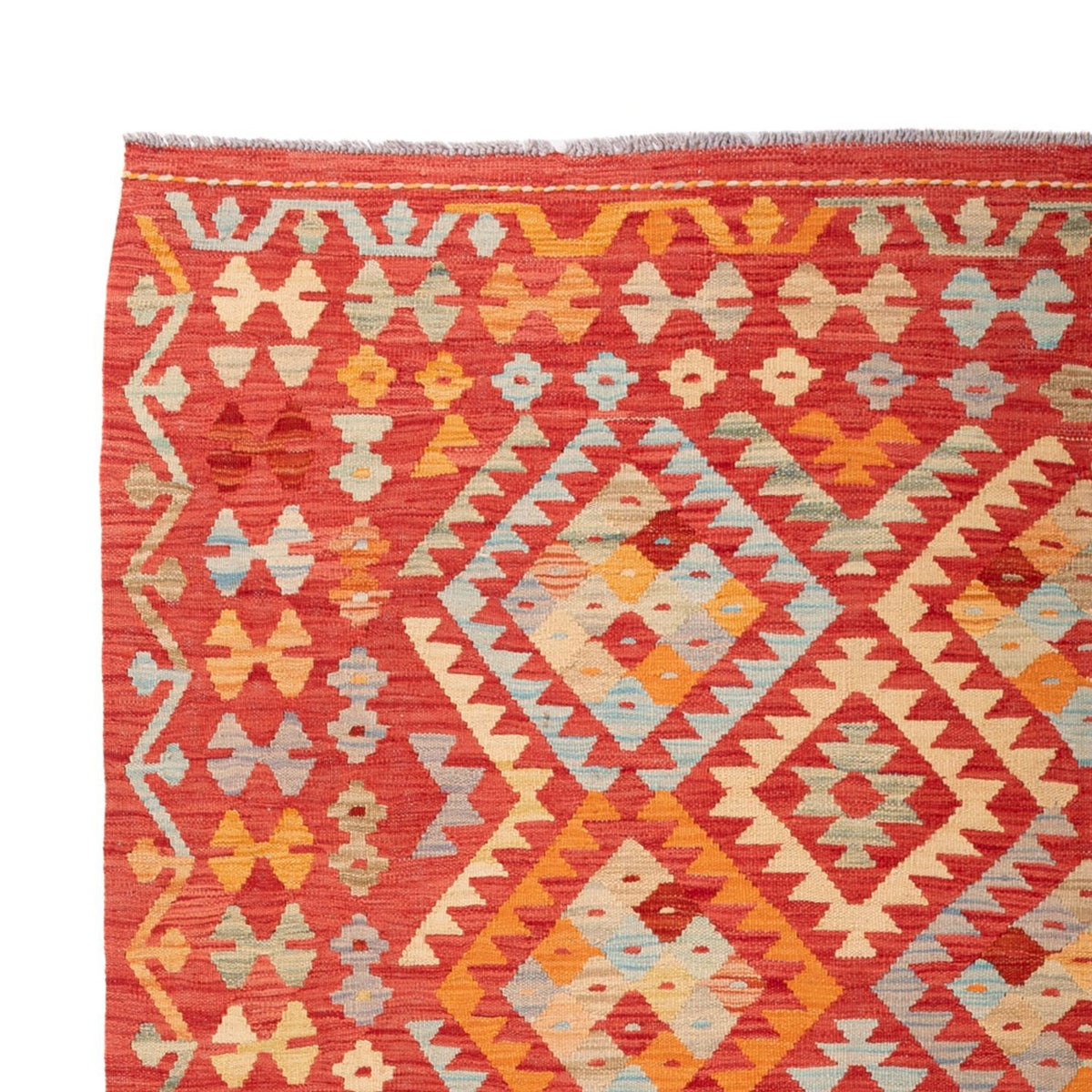 Tapis Kelim - Splash - 305 x 200 cm - multicolore