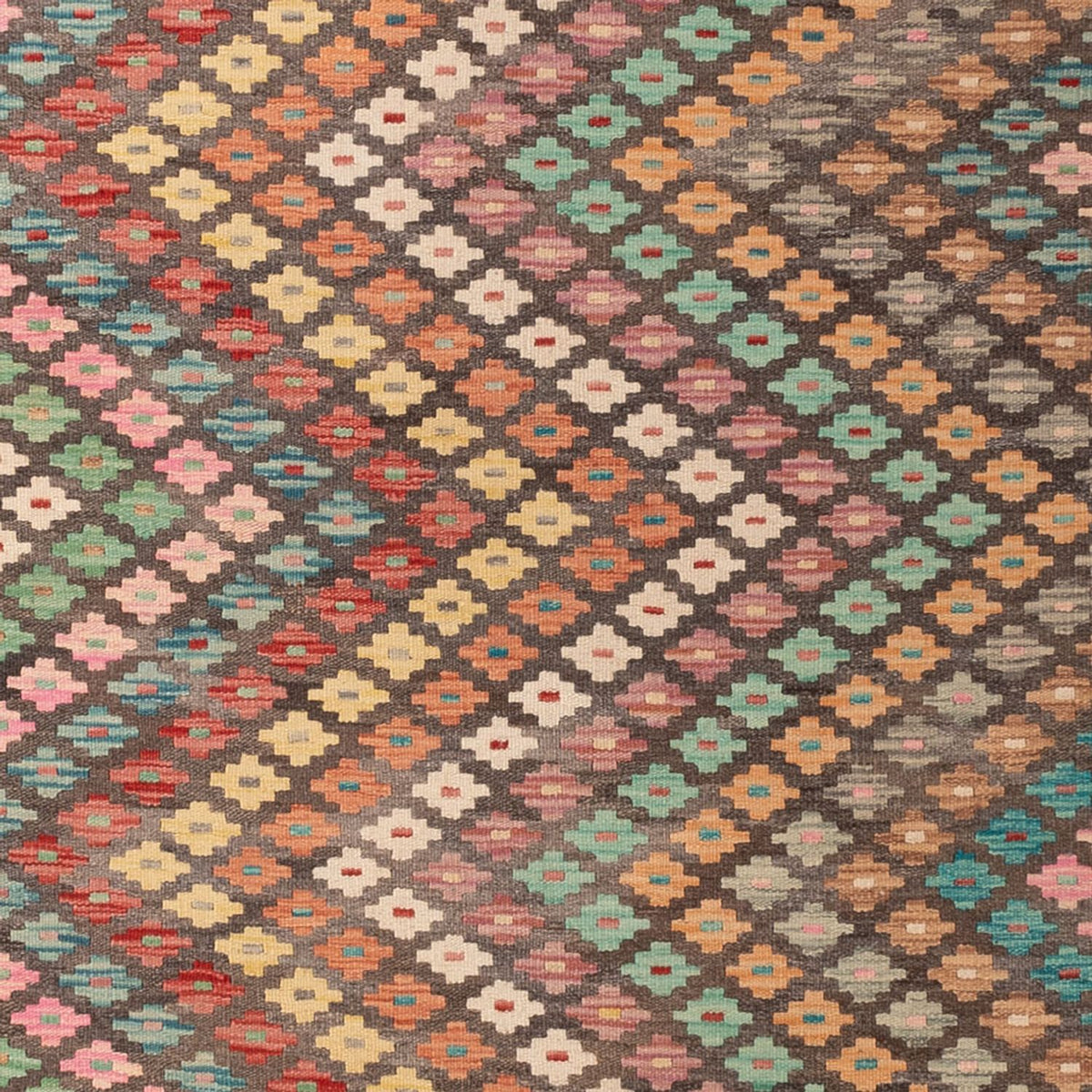 Tapis Kelim - Splash - 296 x 204 cm - multicolore