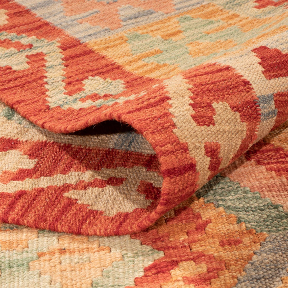 Tapis Kelim - Splash - 299 x 206 cm - multicolore