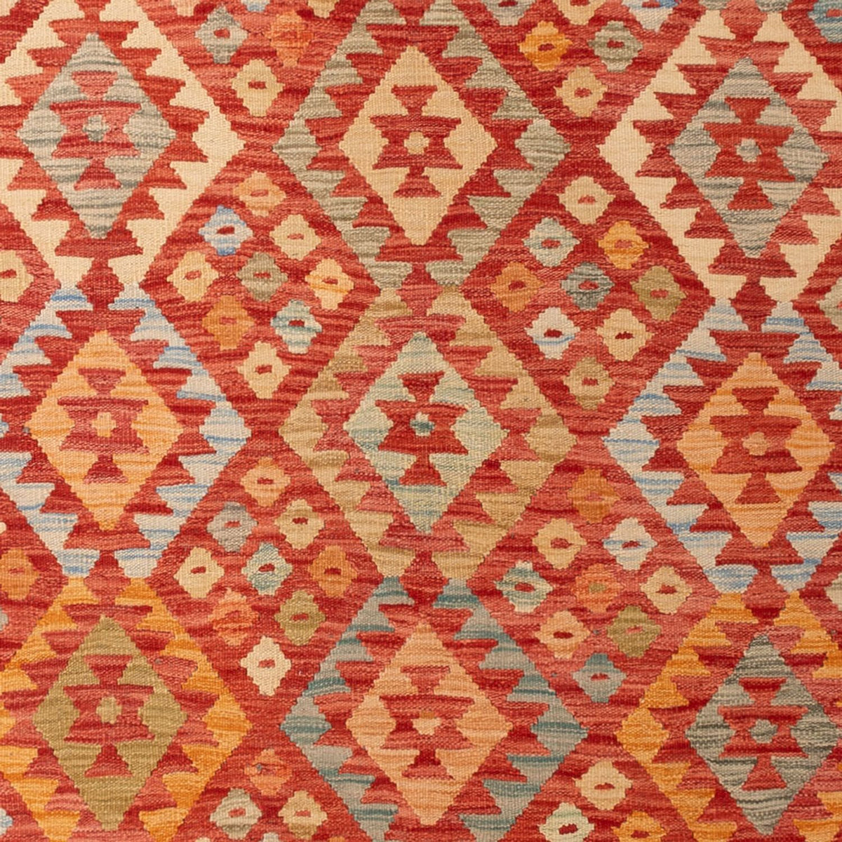 Tapis Kelim - Splash - 303 x 199 cm - multicolore