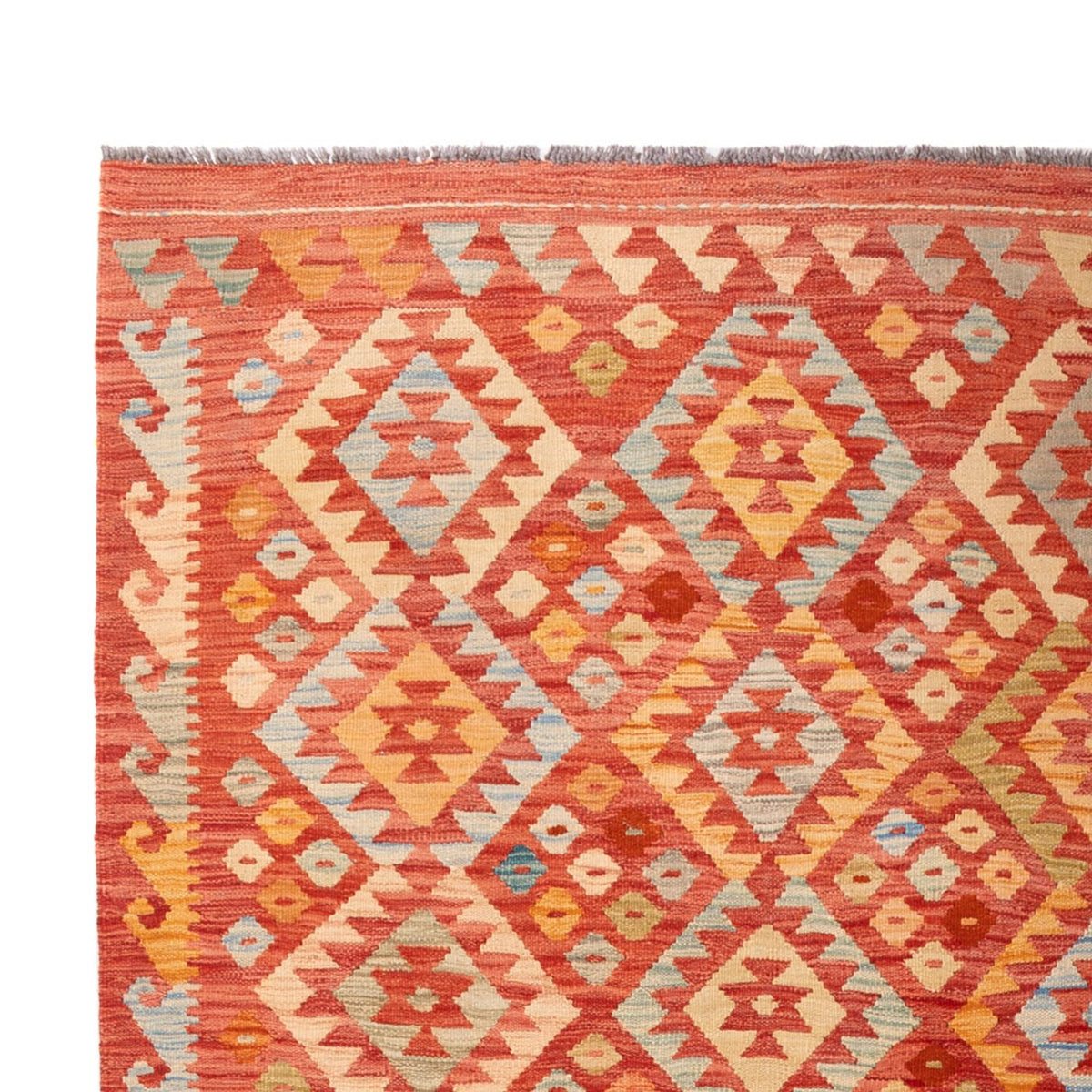 Tapis Kelim - Splash - 303 x 199 cm - multicolore