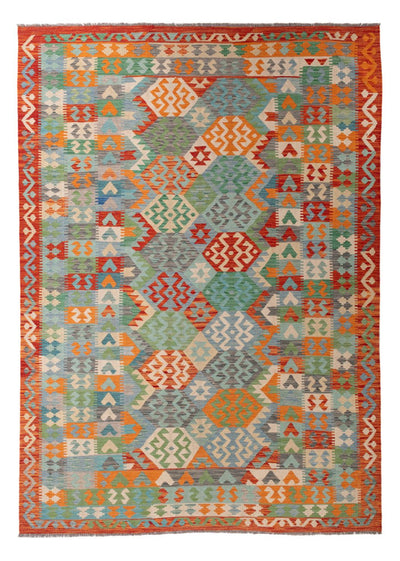 Kilim Maimana Tapis 211x287cm - Tapis en laine - multicolore