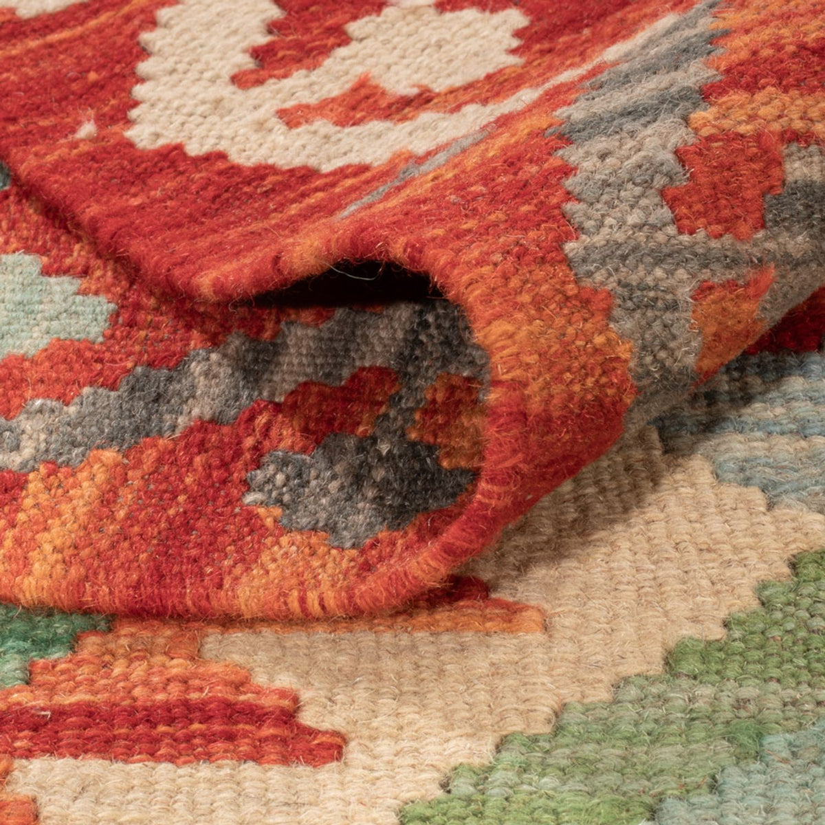 Tapis Kelim - Splash - 287 x 211 cm - multicolore