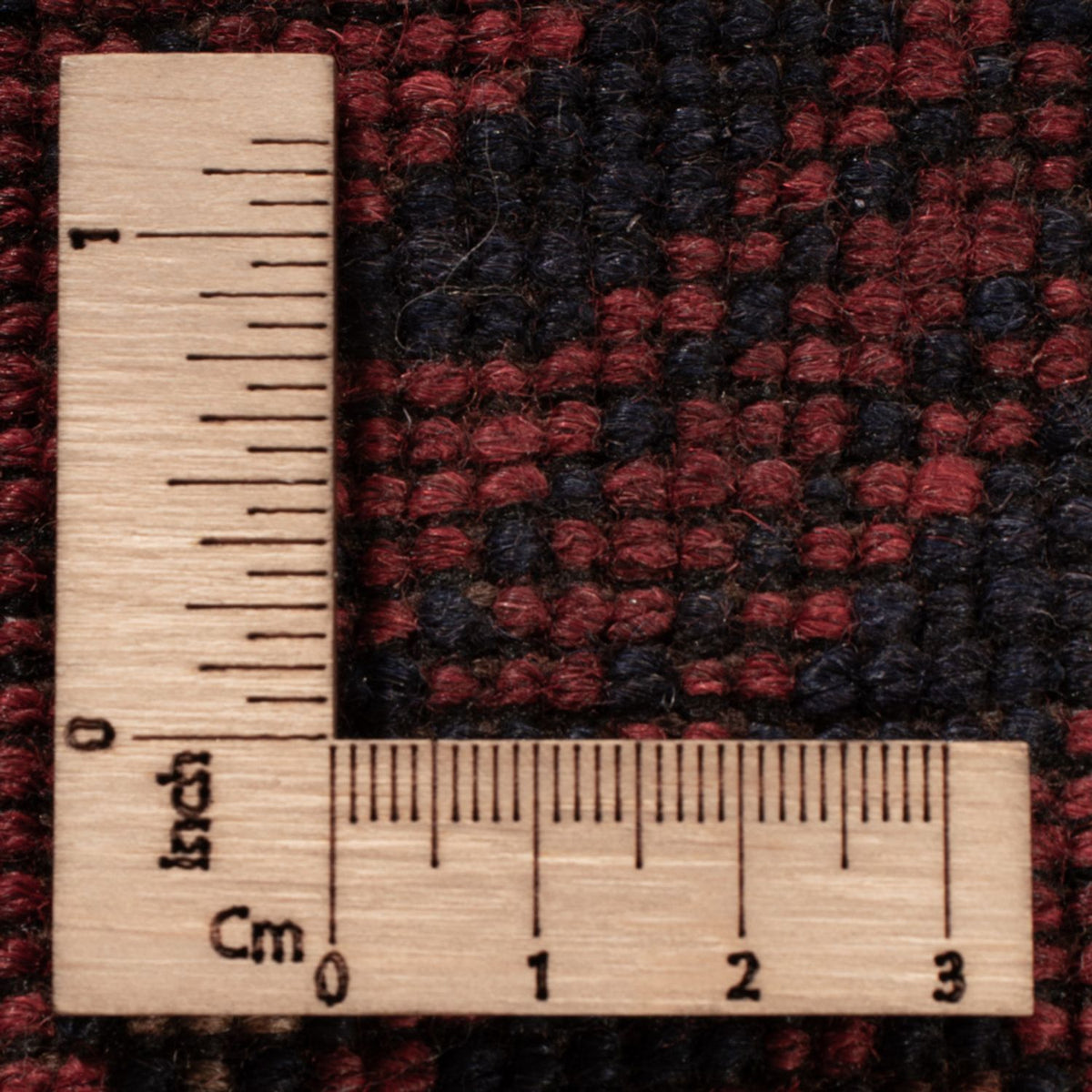 Tapis afghan - Kunduz - 199 x 132 cm - rouge foncé