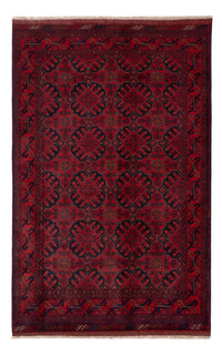 Tapis afghan - Kunduz - 198 x 125 cm - rouge foncé