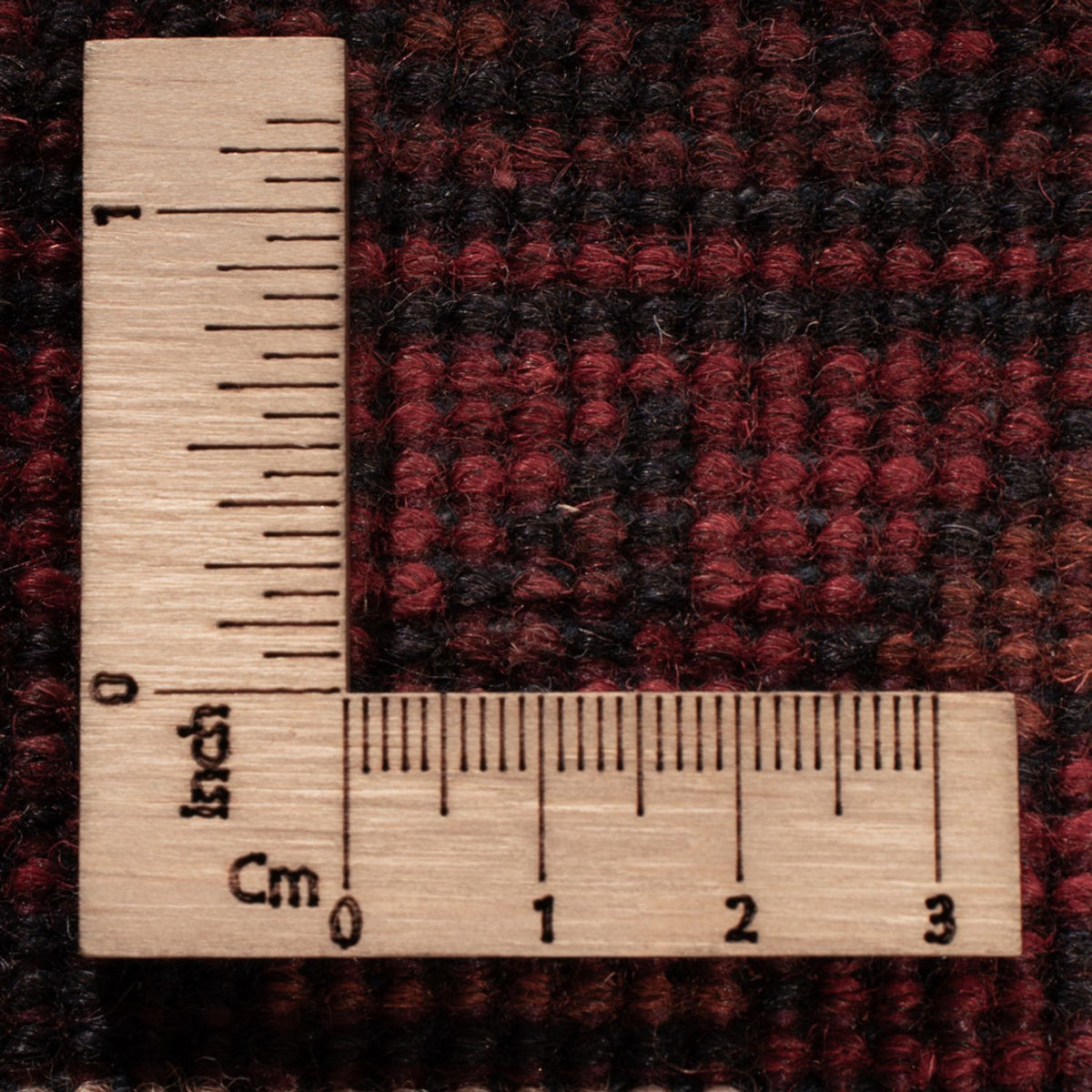 Tapis afghan - Kunduz - 198 x 125 cm - rouge foncé