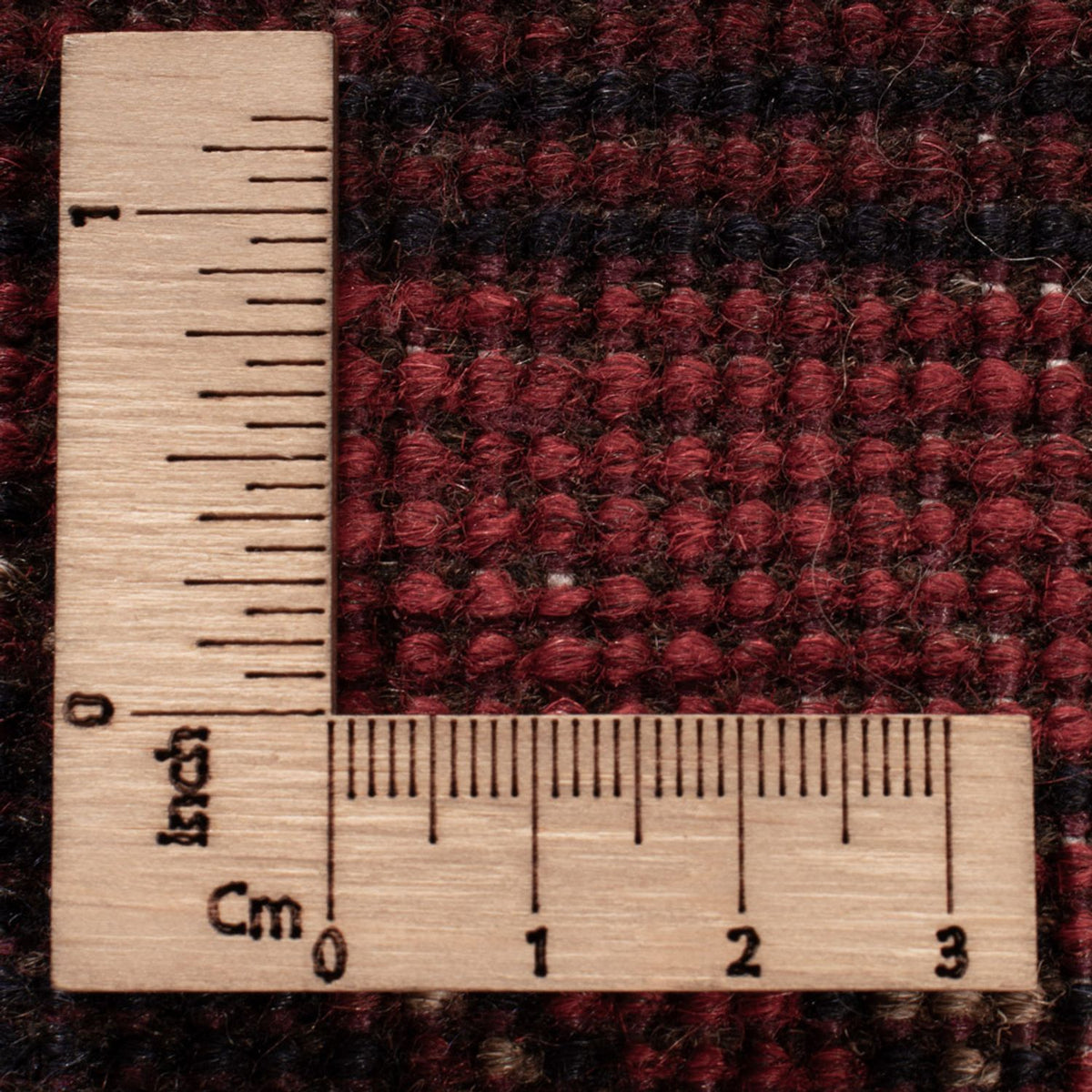 Tapis afghan - Kunduz - 196 x 130 cm - rouge foncé