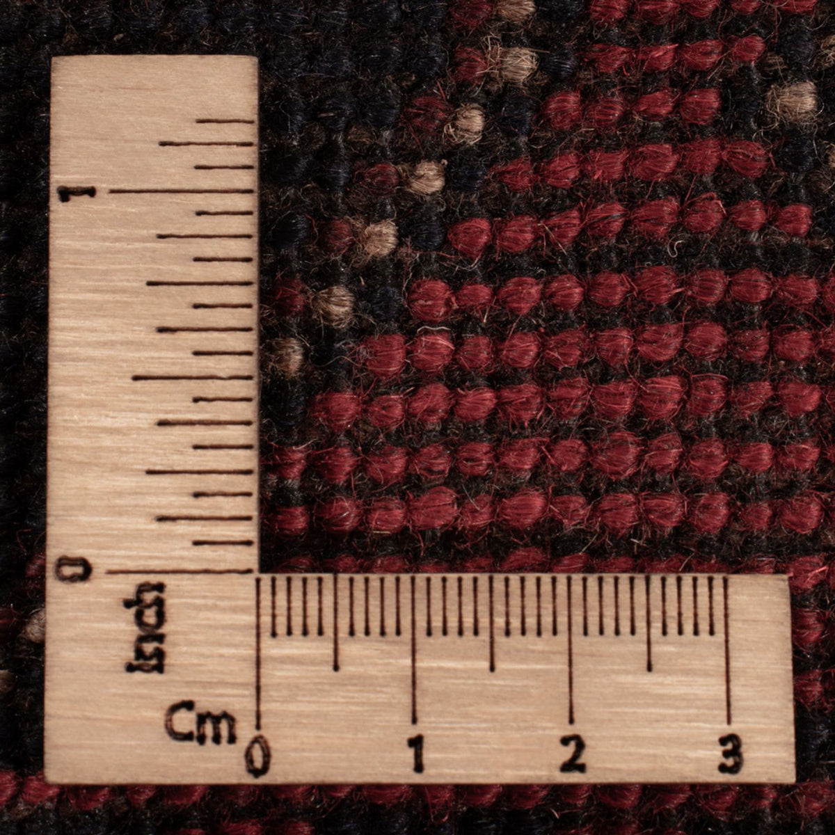 Tapis afghan - Kunduz - 197 x 121 cm - rouge foncé