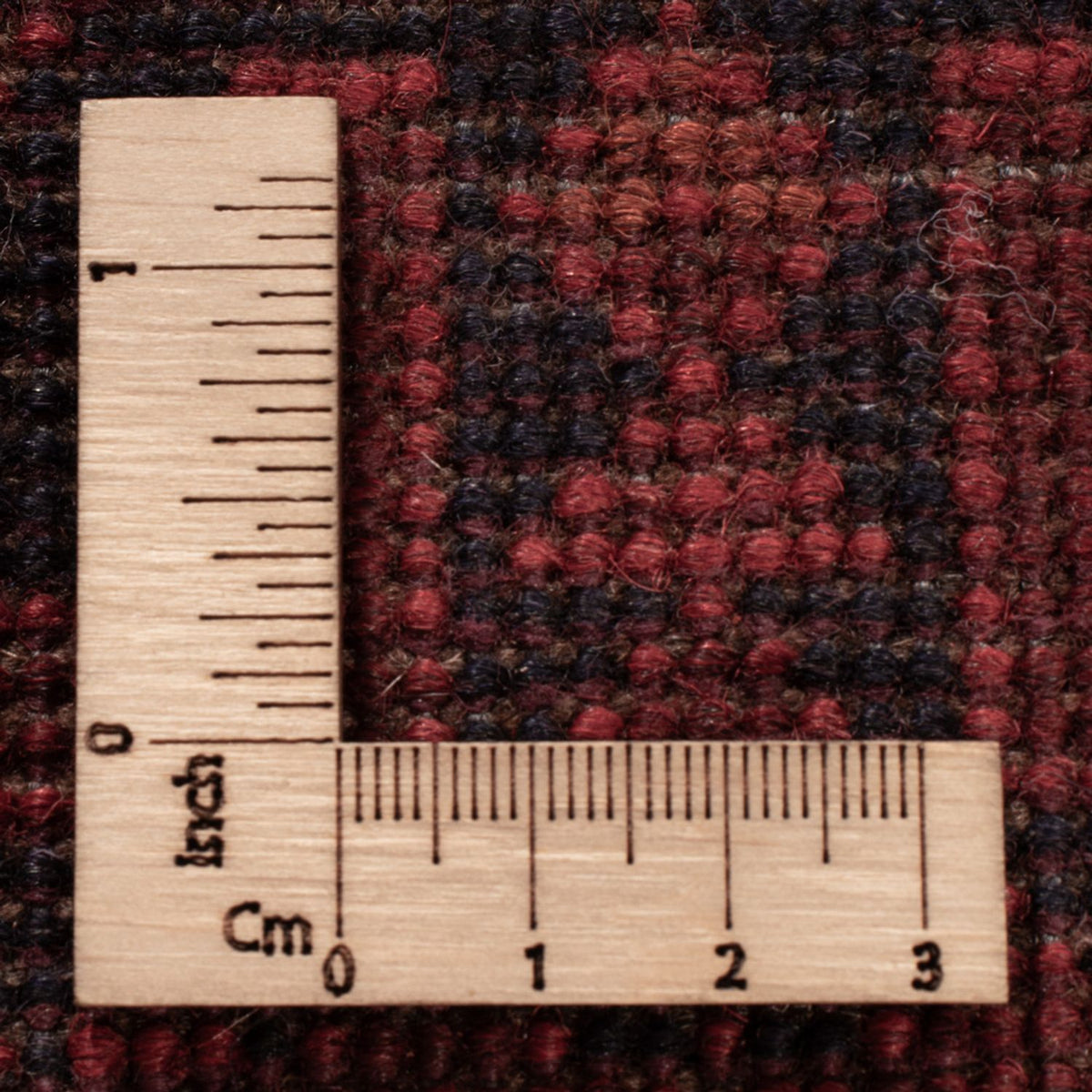 Tapis afghan - Kunduz - 194 x 133 cm - rouge foncé