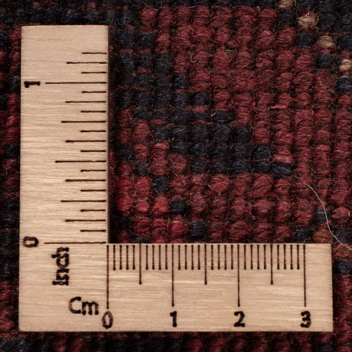 Tapis afghan - Kunduz - 198 x 130 cm - rouge foncé