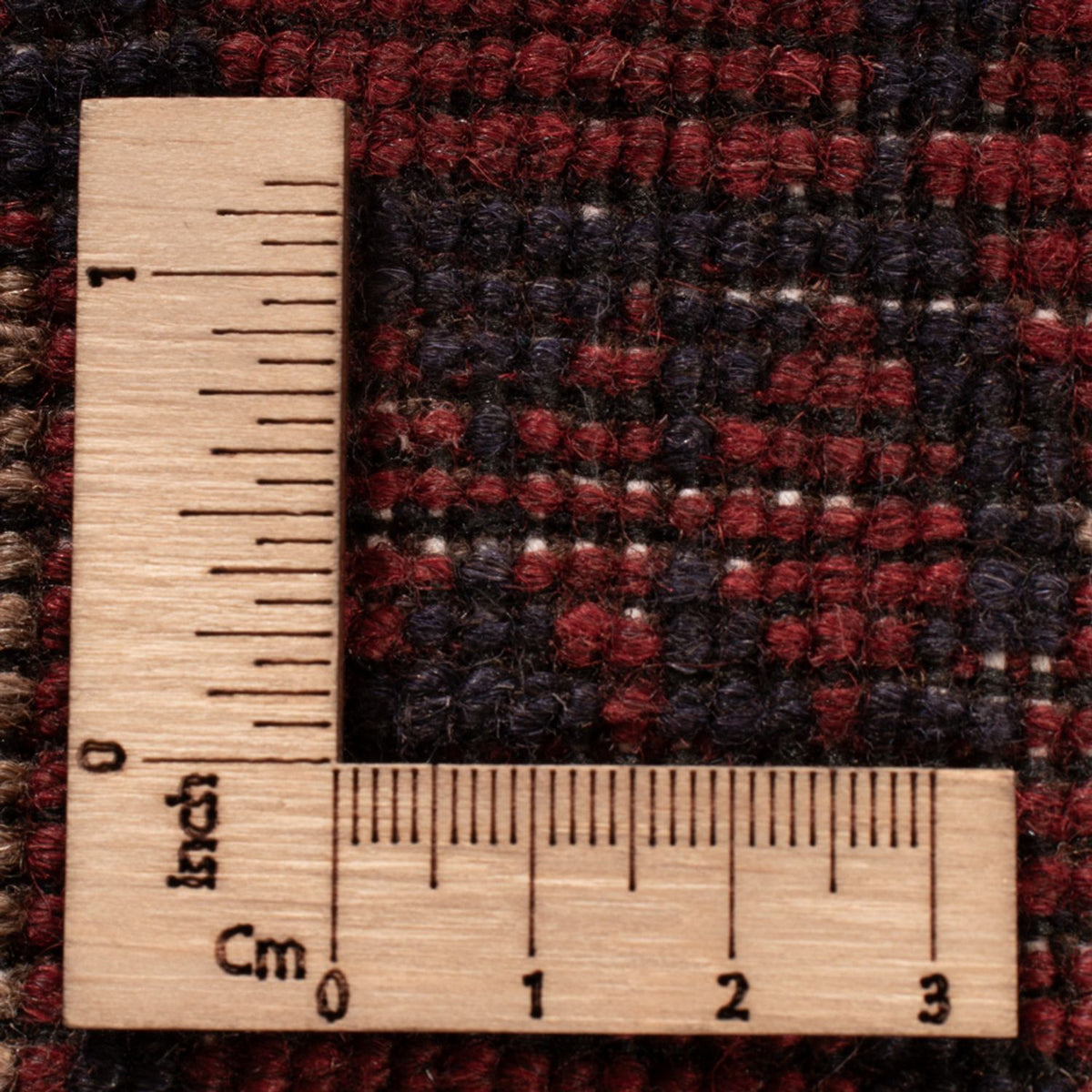 Tapis afghan - Kunduz - 196 x 121 cm - rouge foncé