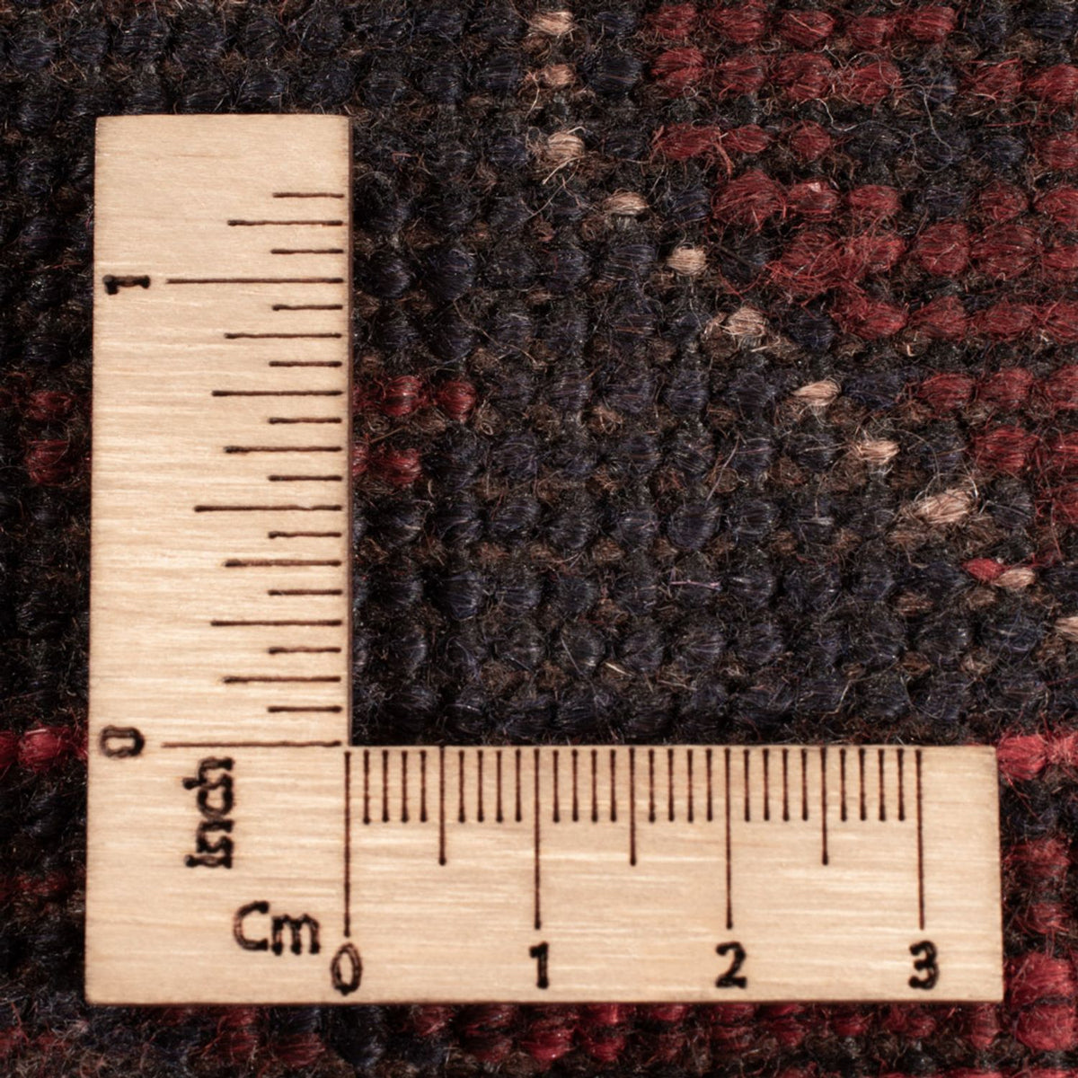 Tapis afghan - Kunduz - 189 x 129 cm - rouge foncé