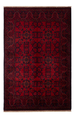 Tapis afghan - Kunduz - 195 x 125 cm - rouge foncé
