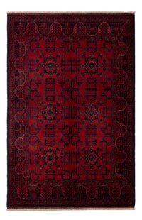 Tapis afghan - Kunduz - 195 x 125 cm - rouge foncé