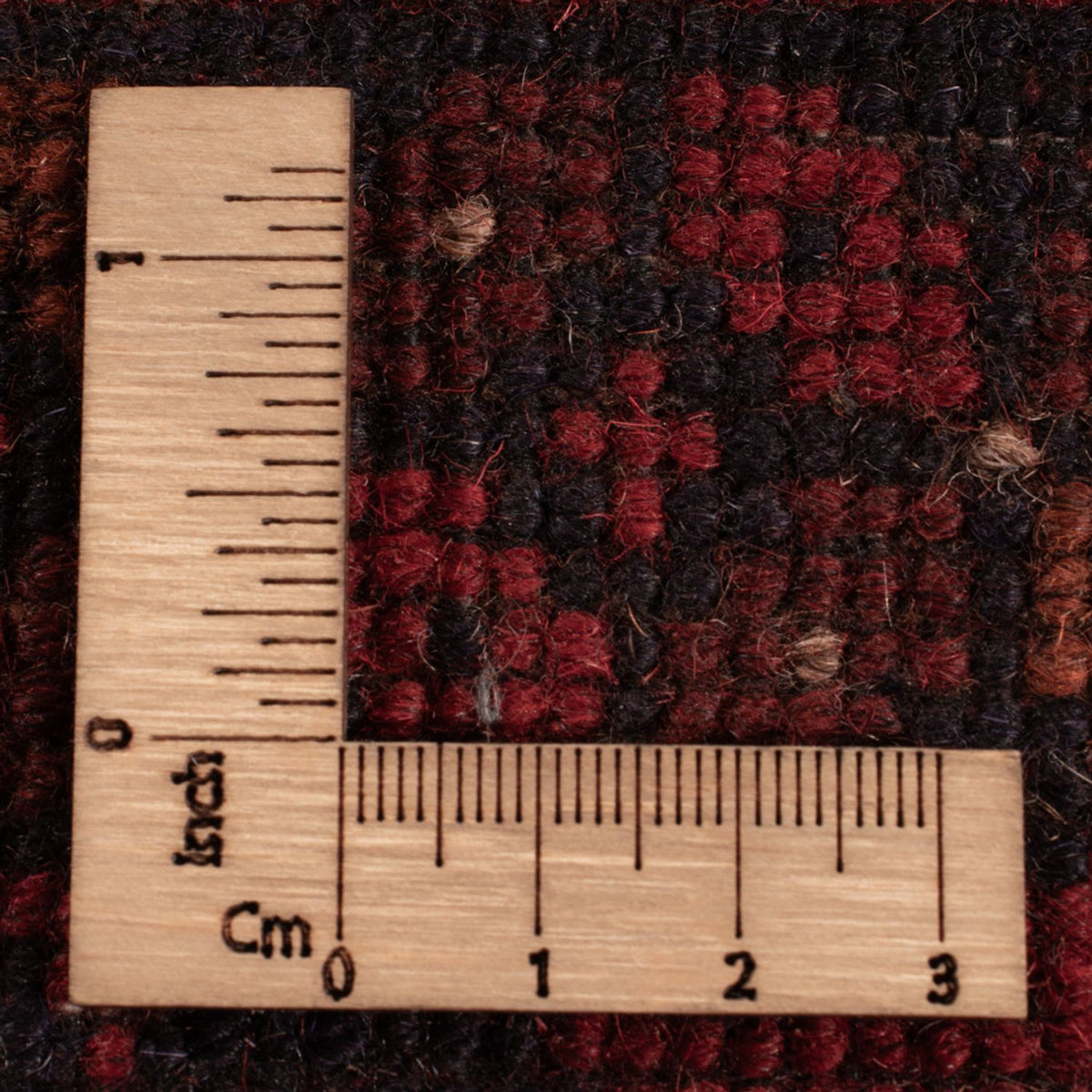 Tapis afghan - Kunduz - 195 x 125 cm - rouge foncé