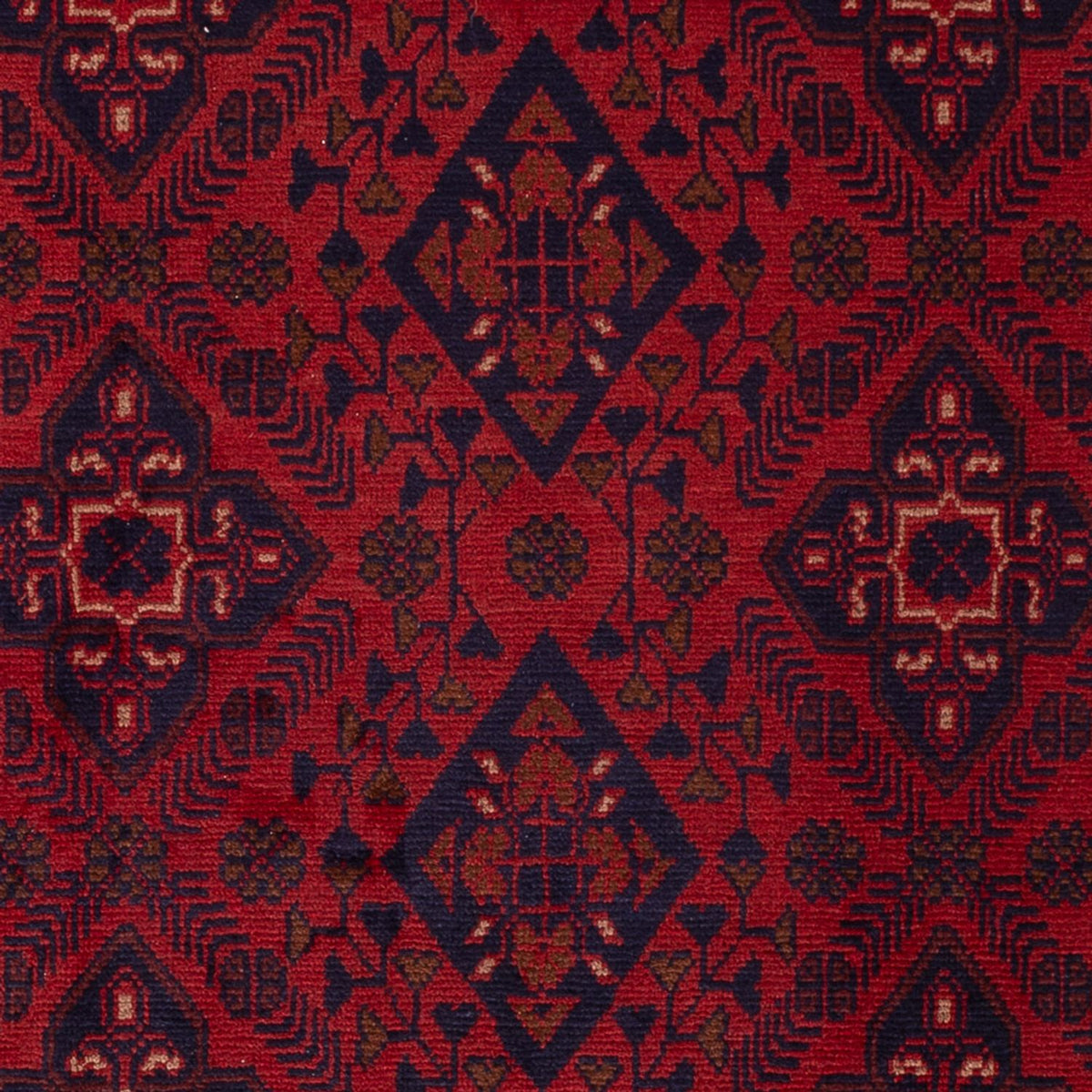 Tapis afghan - Kunduz - 190 x 128 cm - rouge foncé