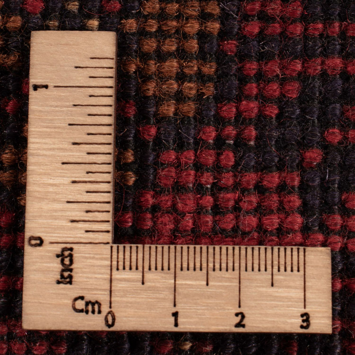 Tapis afghan - Kunduz - 193 x 124 cm - rouge foncé