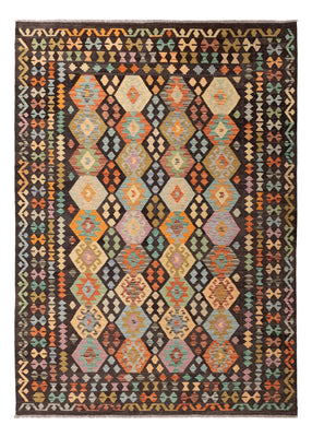 Tapis Kelim - Splash - 285 x 207 cm - multicolore
