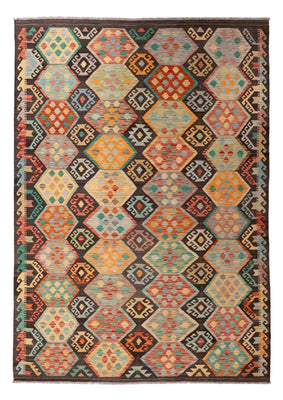 Tapis Kelim - Splash - 297 x 204 cm - multicolore