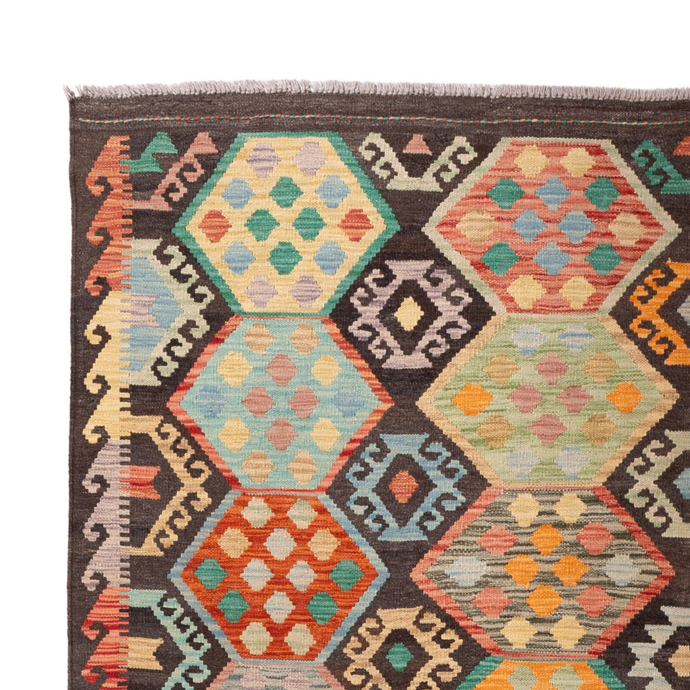 Tapis Kelim de Maimene Tapis 297x204cm - Tapis en laine