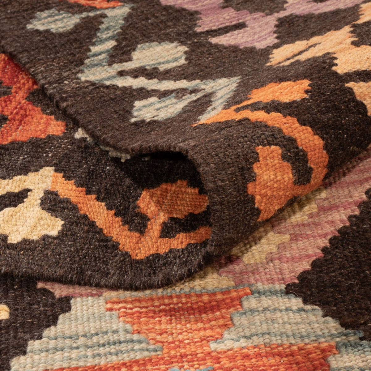 Tapis Kelim - Splash - 300 x 197 cm - multicolore