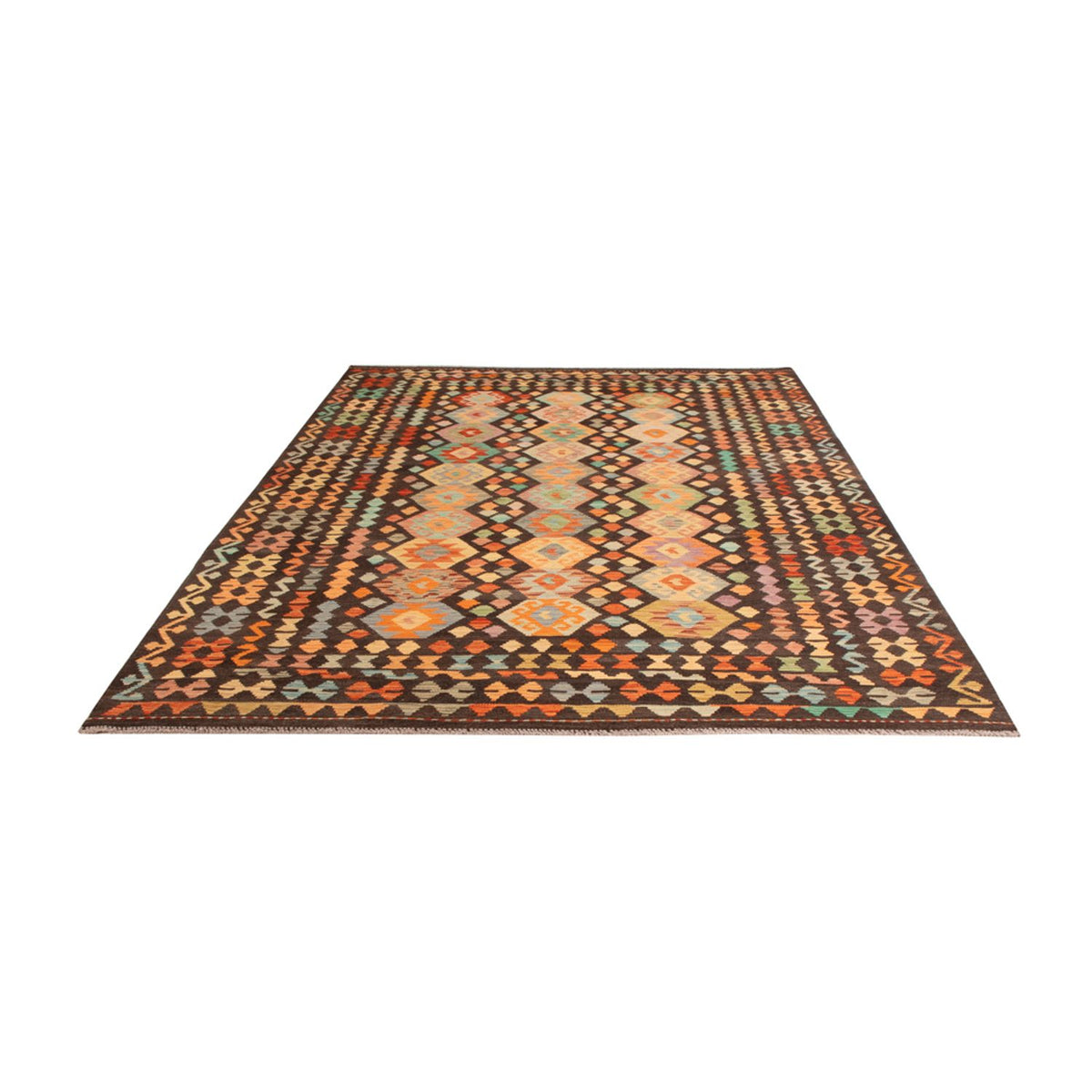 Tapis Kelim - Splash - 300 x 197 cm - multicolore