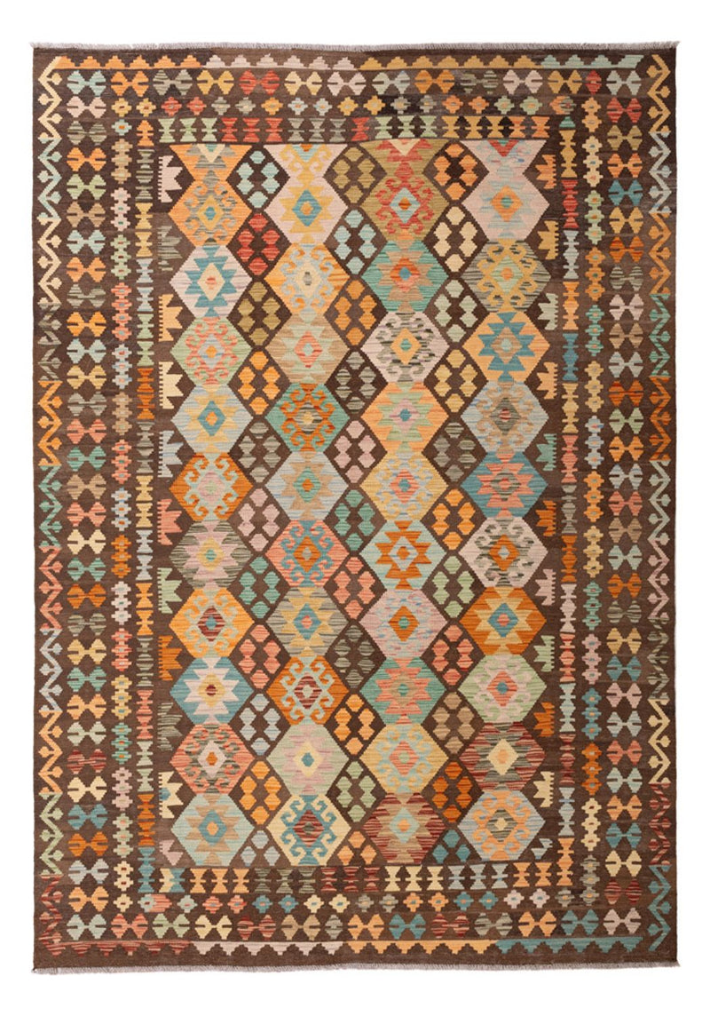 Tapis Kelim - Splash - 297 x 205 cm - multicolore