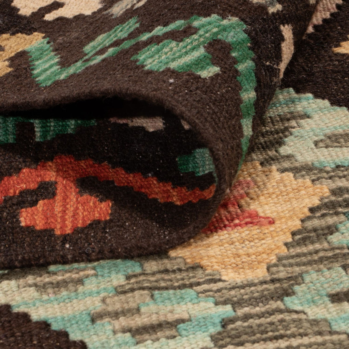 Tapis Kelim - Splash - 290 x 203 cm - multicolore