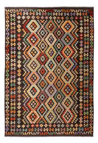 Tapis Kelim - Splash - 304 x 205 cm - multicolore