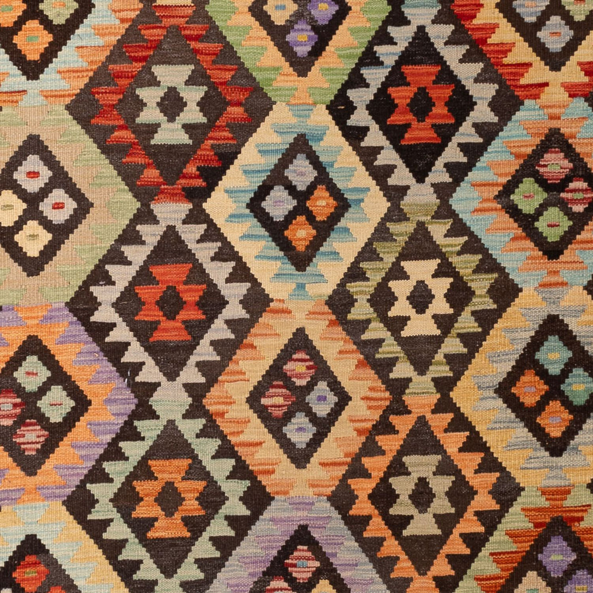 Tapis Kelim - Splash - 304 x 205 cm - multicolore