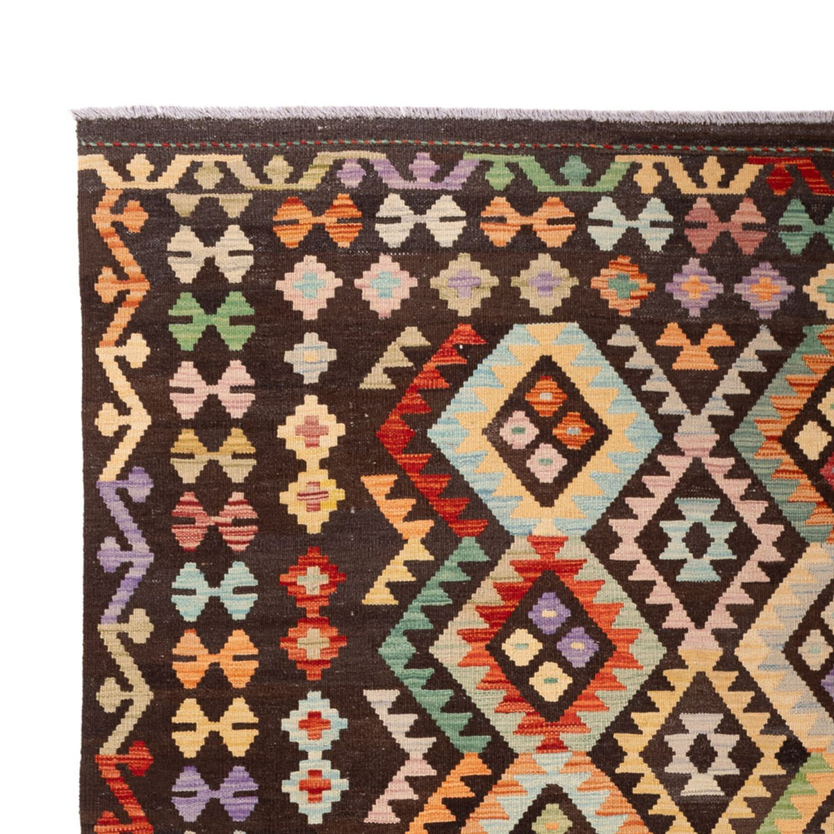 Tapis Kelim - Splash - 304 x 205 cm - multicolore