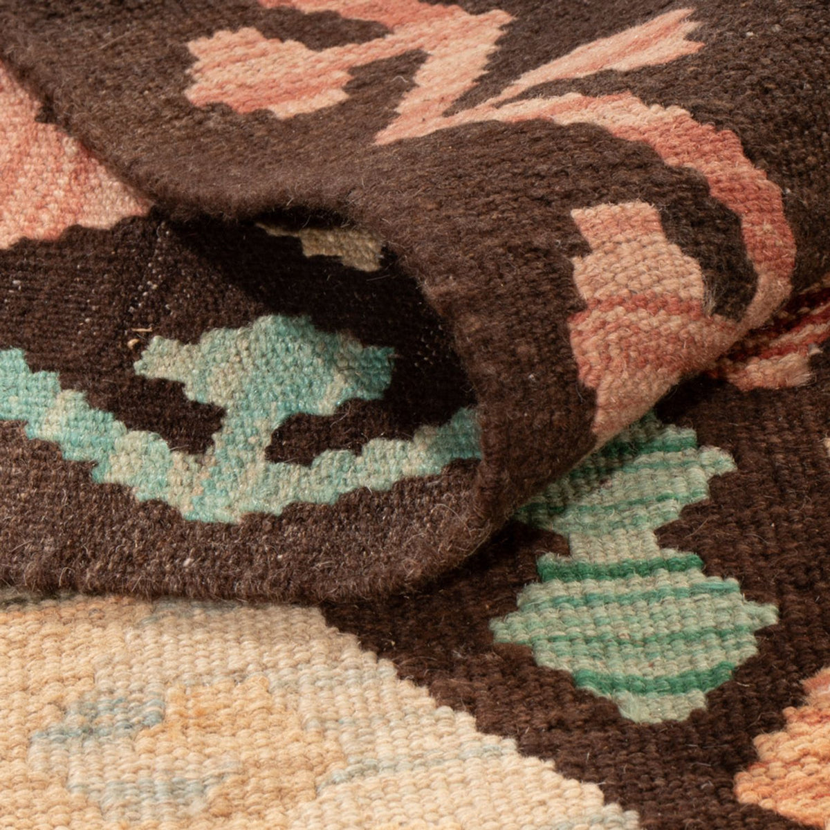 Tapis Kelim - Splash - 299 x 198 cm - multicolore