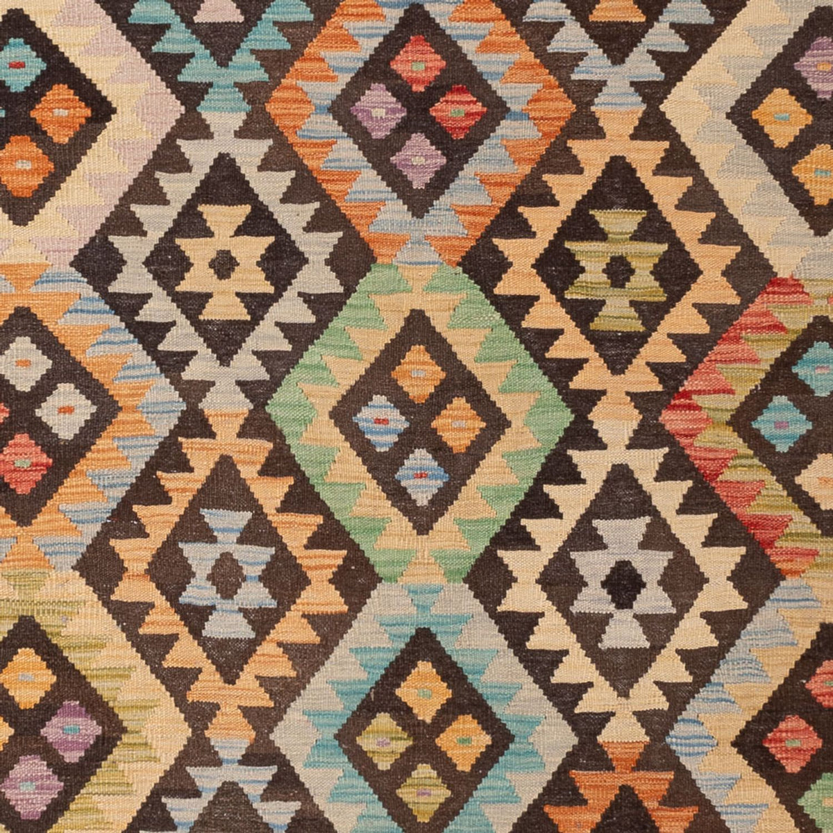 Tapis Kelim - Splash - 289 x 205 cm - multicolore