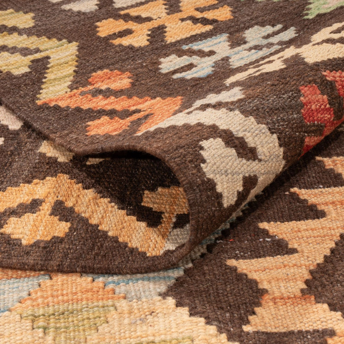 Tapis Kelim - Splash - 289 x 205 cm - multicolore