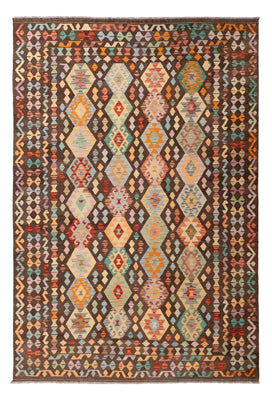 Tapis Kelim - Splash - 301 x 202 cm - multicolore