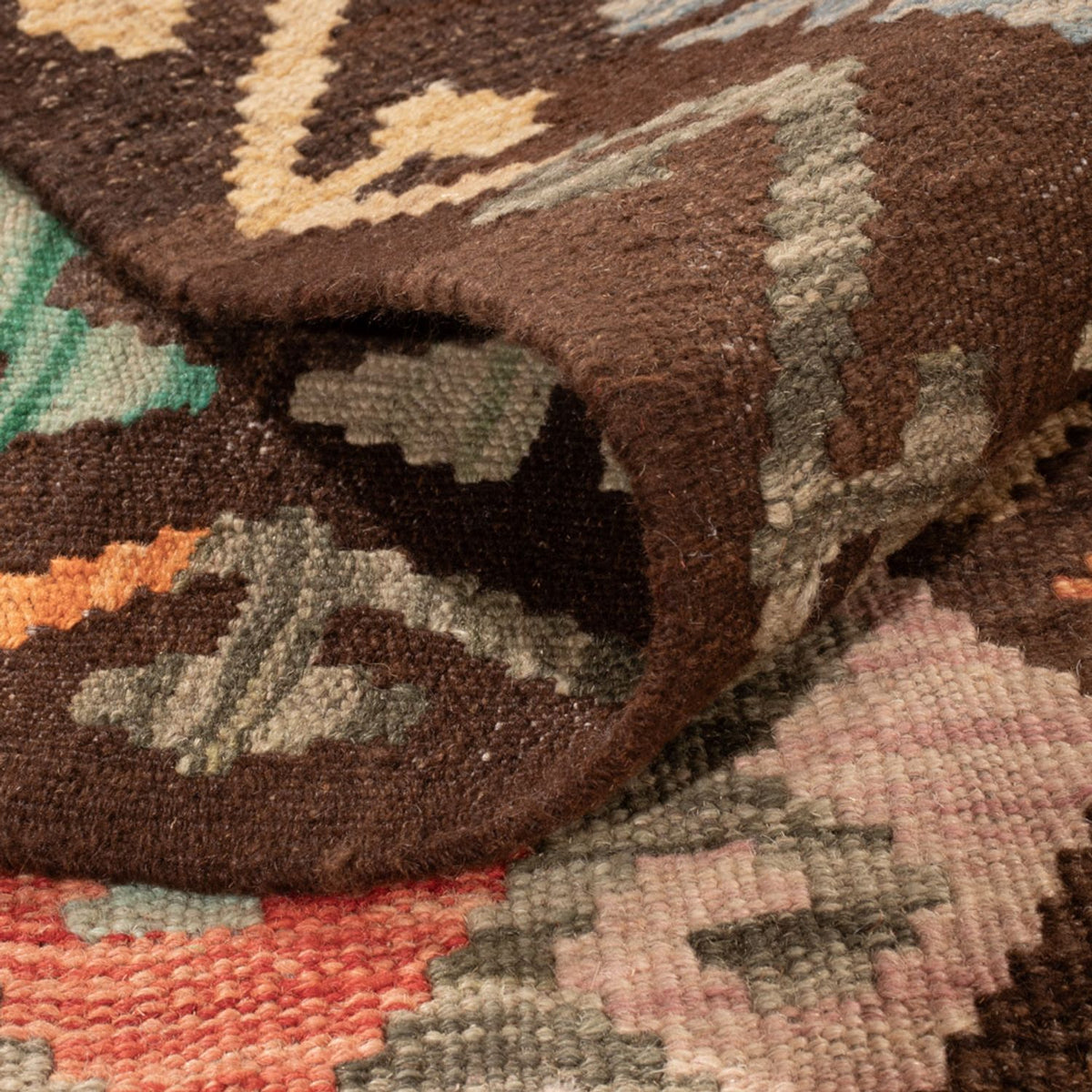 Tapis Kelim - Splash - 290 x 195 cm - multicolore