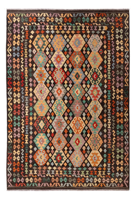 Tapis Kelim - Splash - 298 x 201 cm - multicolore