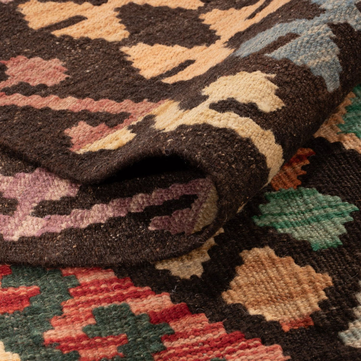 Tapis Kelim - Splash - 298 x 201 cm - multicolore