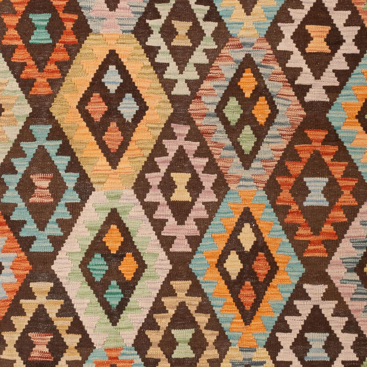 Tapis Kelim - Splash - 299 x 206 cm - multicolore