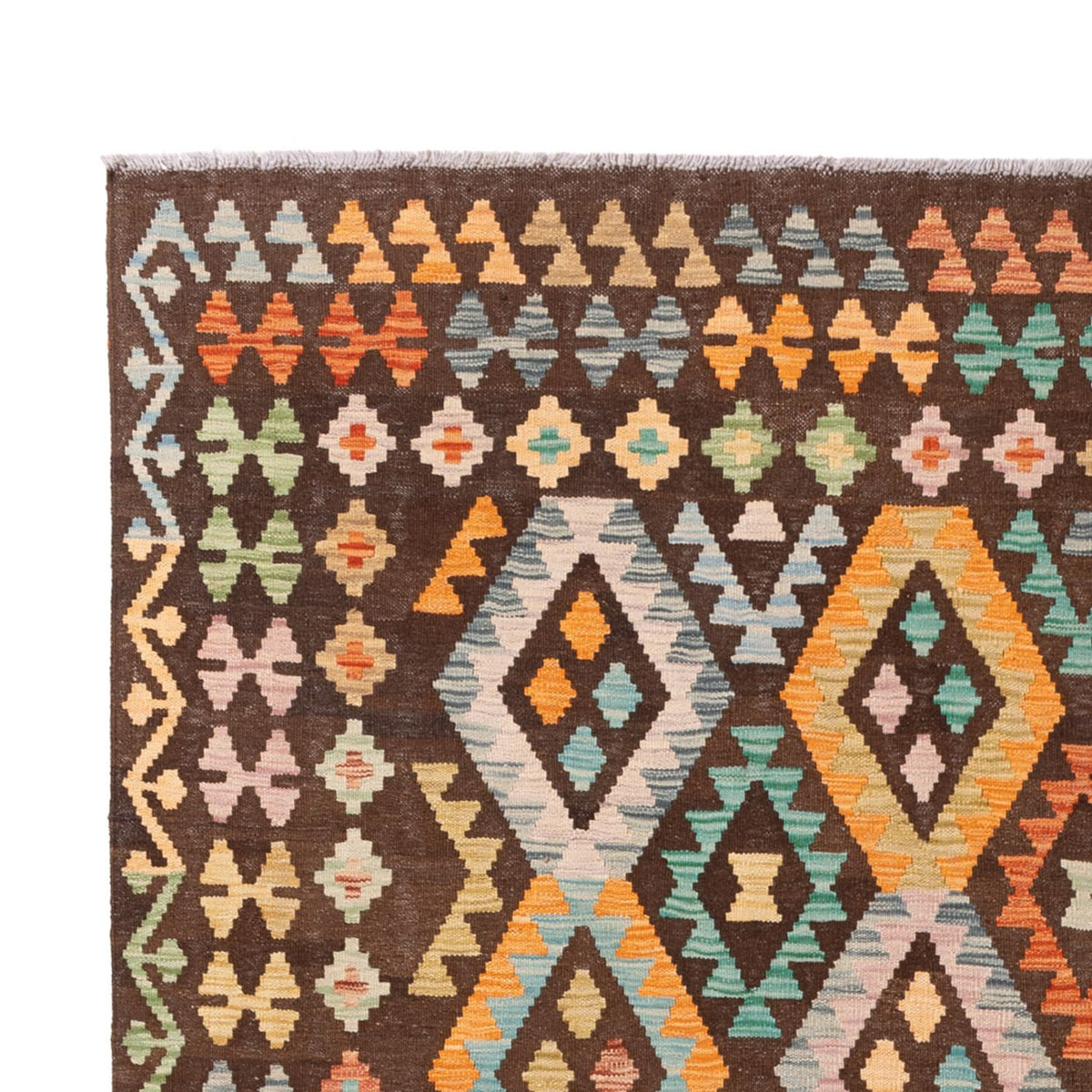 Tapis Kelim - Splash - 299 x 206 cm - multicolore