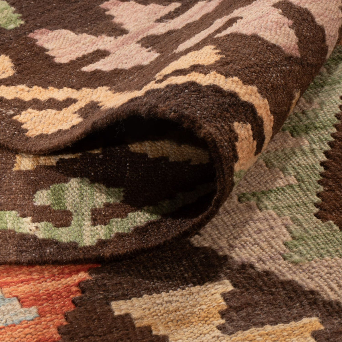 Tapis Kelim - Splash - 299 x 206 cm - multicolore