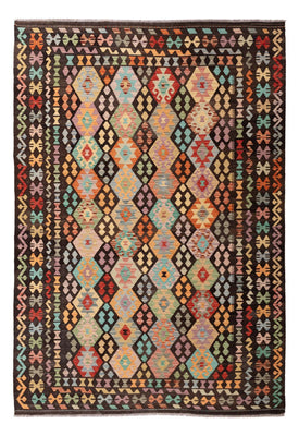 Tapis Kelim - Splash - 296 x 208 cm - multicolore