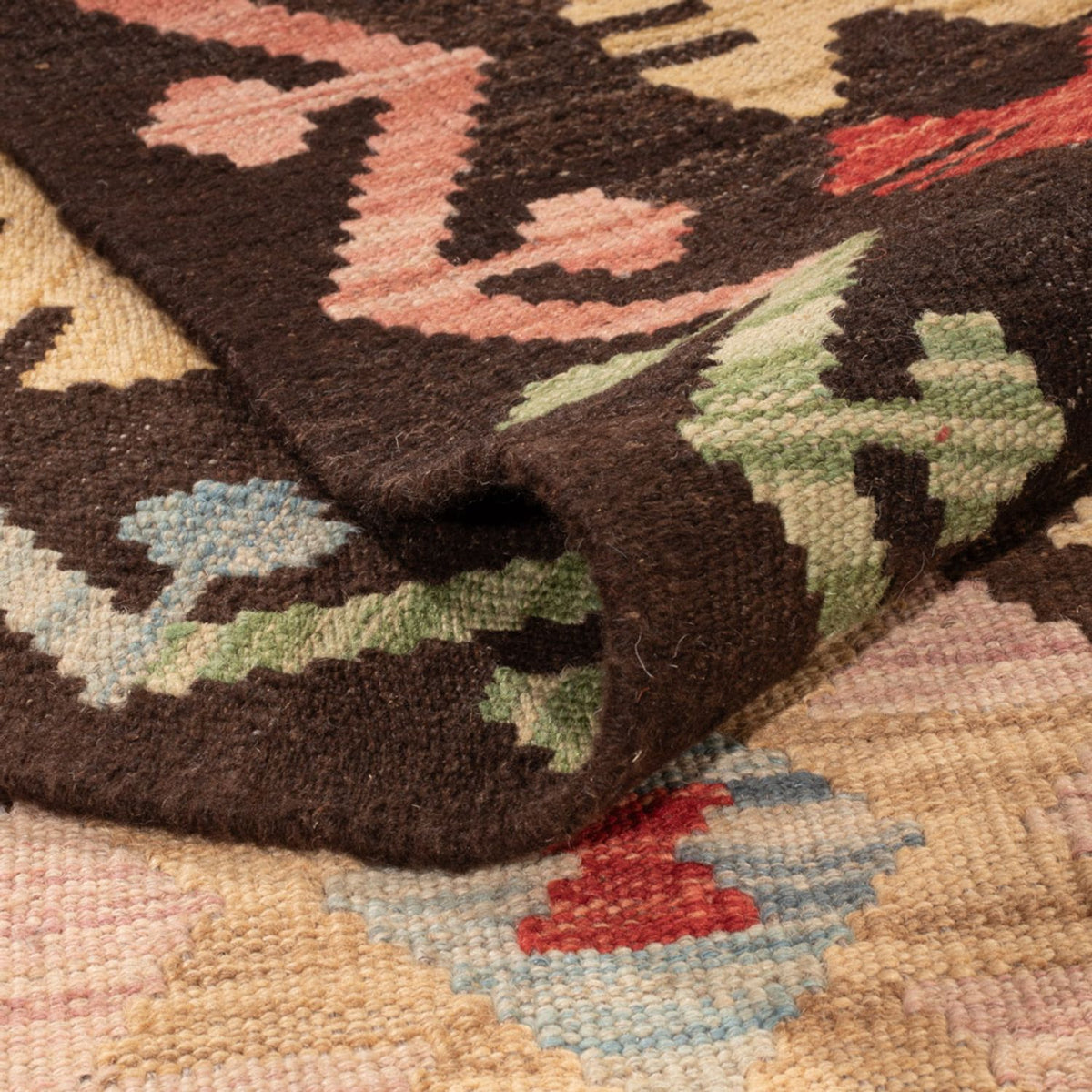 Tapis Kelim - Splash - 296 x 208 cm - multicolore