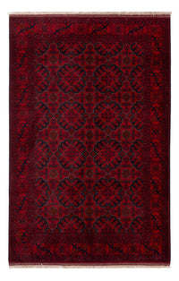 Tapis afghan - Kunduz - 195 x 123 cm - rouge foncé