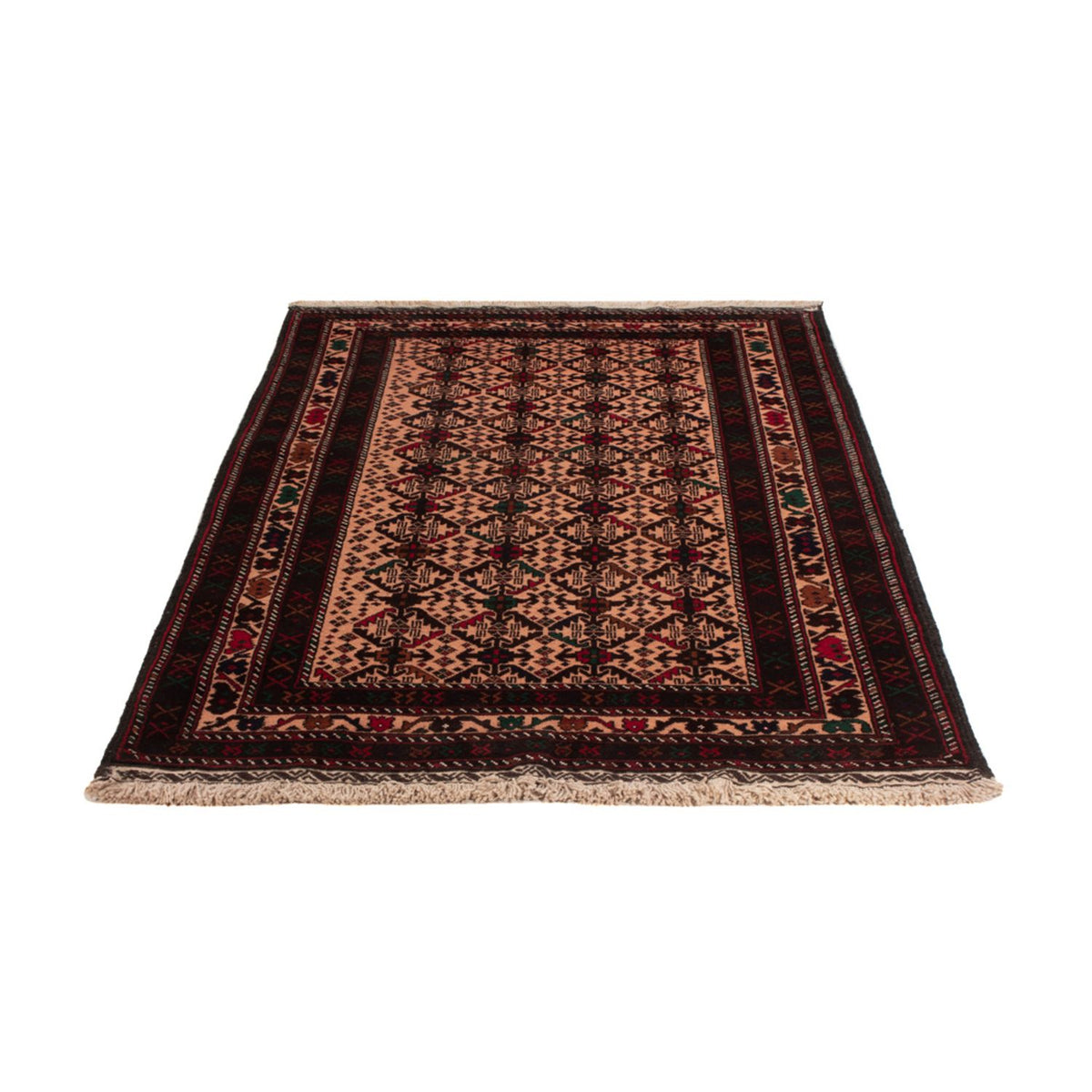 Tapis de couloir Tapis Belutsch - 193 x 112 cm - rouge clair