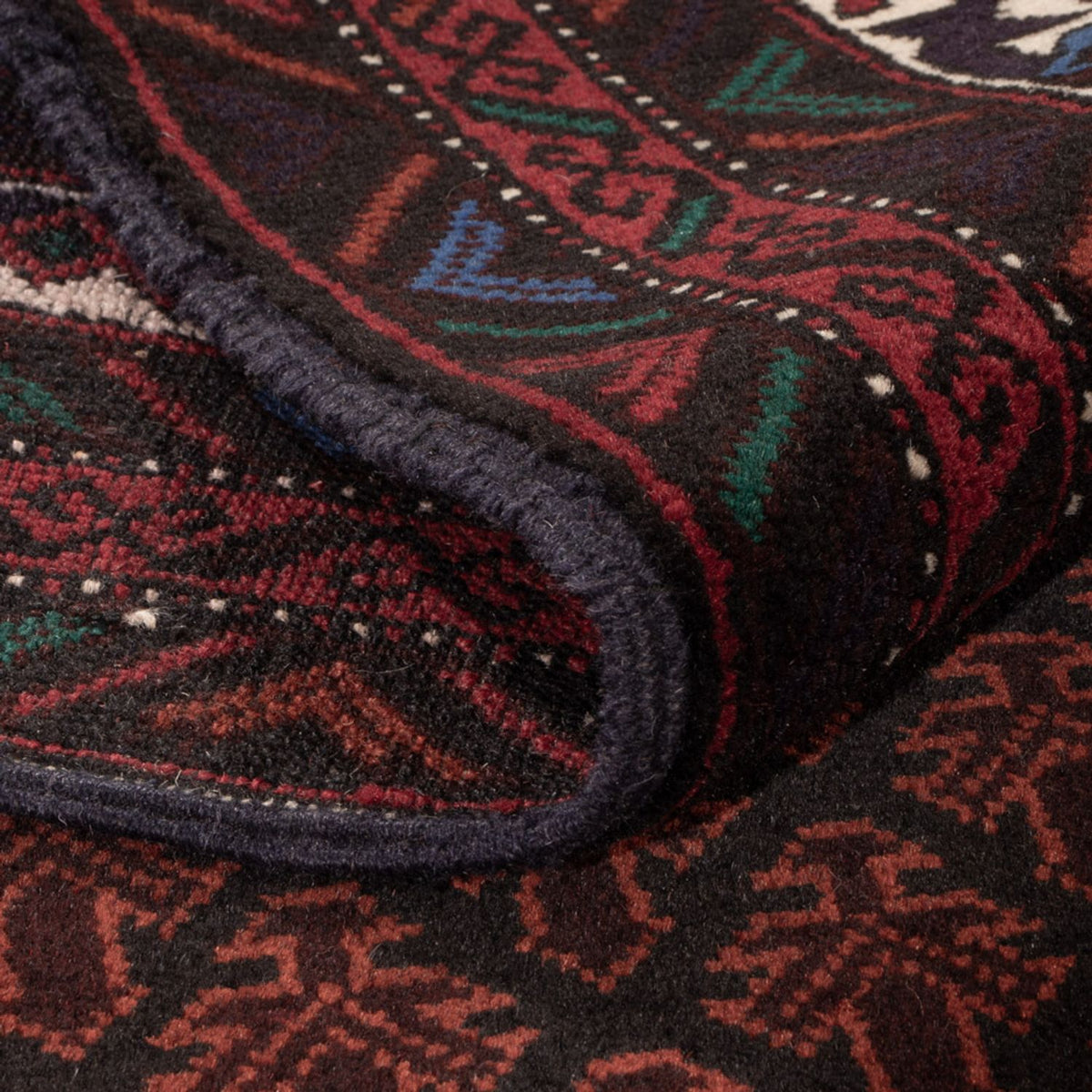 Tapis Belutsch - 188 x 123 cm - rouge foncé