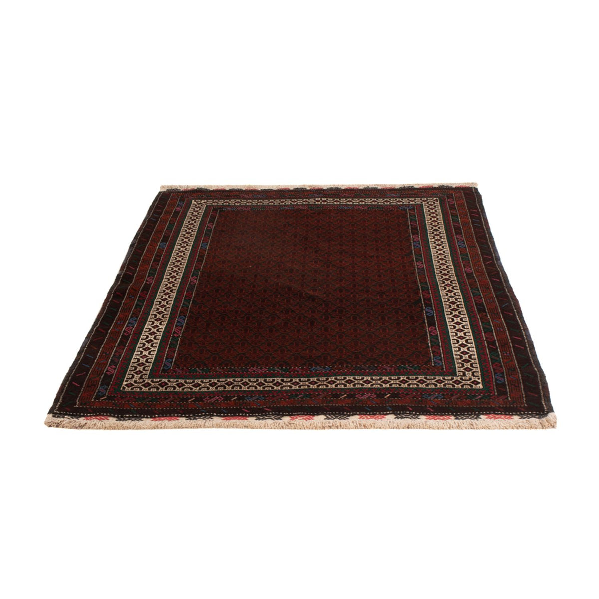 Tapis Belutsch - 194 x 123 cm - rouge foncé