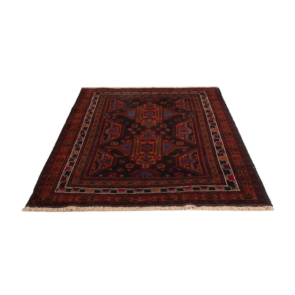 Tapis Belutsch - 183 x 123 cm - rouge foncé
