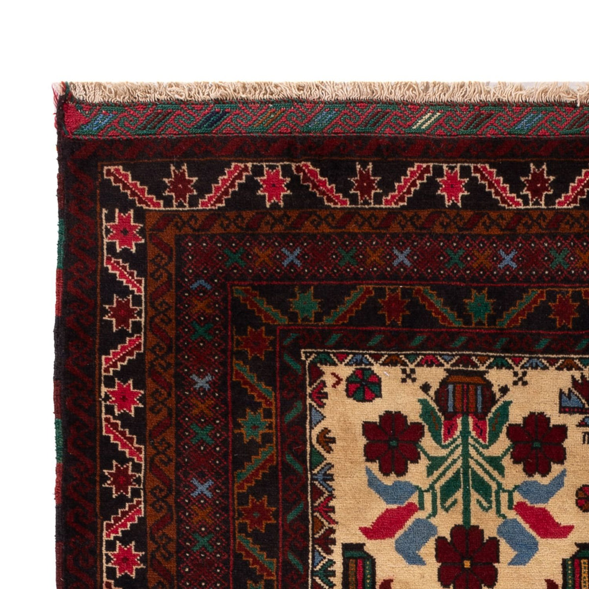 Tapis Belutsch - 177 x 117 cm - multicolore