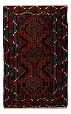 Tapis Belutsch - 183 x 114 cm - rouge foncé